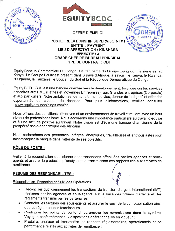Relationship Supervisor-IMT