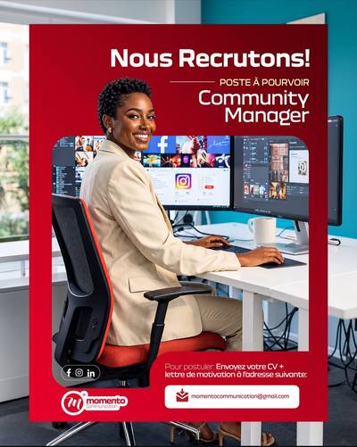 Visuel de l'offre Community Manager