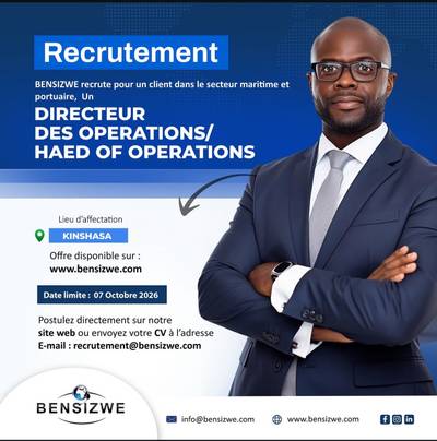 Visuel de l'offre Directeur des Opérations / Head of Operations